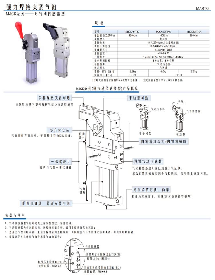 強力焊接夾緊氣缸MJCK系列——附氣動傳感器型1.jpg